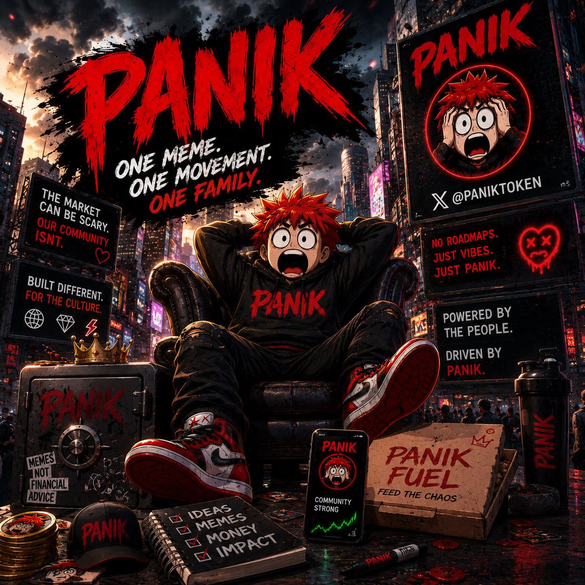 PANIKToken's tweet photo. What’s one thing every legendary meme coin has in common?

👇 Drop your answer below.

We’re building PANIK one post, one meme, and one community member at a time.

PANIK IS FOREVER. 😱

@PANIKToken https://t.co/W0rqTPxkrk