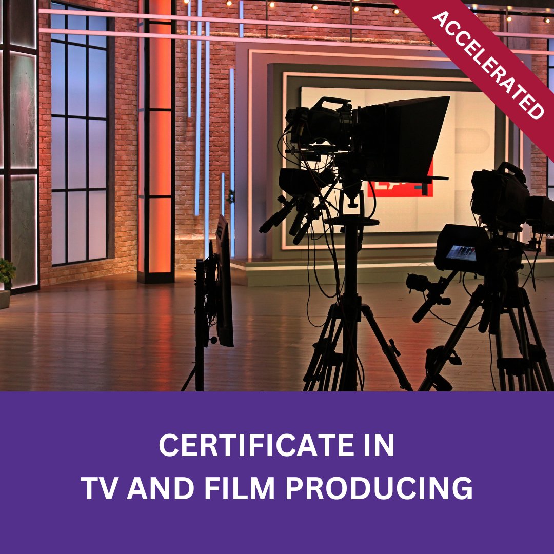 NYUSPS_PWMCE's tweet photo. Take a project from script to screen. ๐ฌ
NYU SPS's TV and Film Producing (Accelerated) certificate explores the skills behind successful film and television production.
๐ https://t.co/qqznUCoHfS
#FilmProducing #TVProducing #FilmAndTV #MediaProduction #NYUSPS https://t.co/4HMOD40NtX