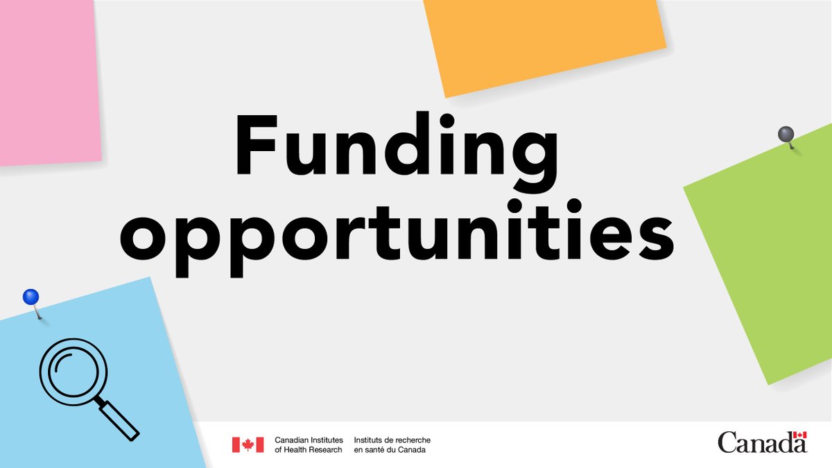 CIHR_IRSC's tweet photo. Calling all researchers! Take a look at CIHR’s current funding opportunities: https://t.co/iiyl6mWNtr 

Launched this week:
- CIHR Strategic Master’s Award
- Catalyst Grant : Analysis of CLSA Data https://t.co/1paq73n5Q4