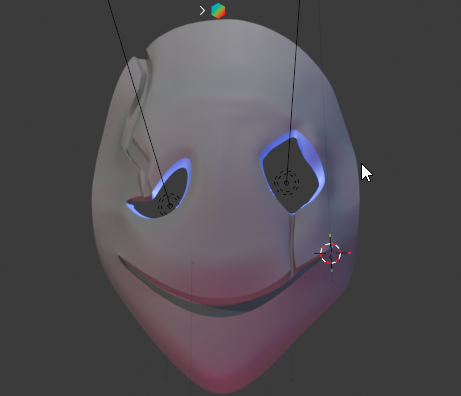 Asrielzcreateez's tweet photo. Made a mask that's ready for 3d printing, hoping to get it vacuum-formed. Also made a quick render with it using render nodes.
#Gaster #deltaruneㅤㅤㅤ https://t.co/JPCYgLyq7E