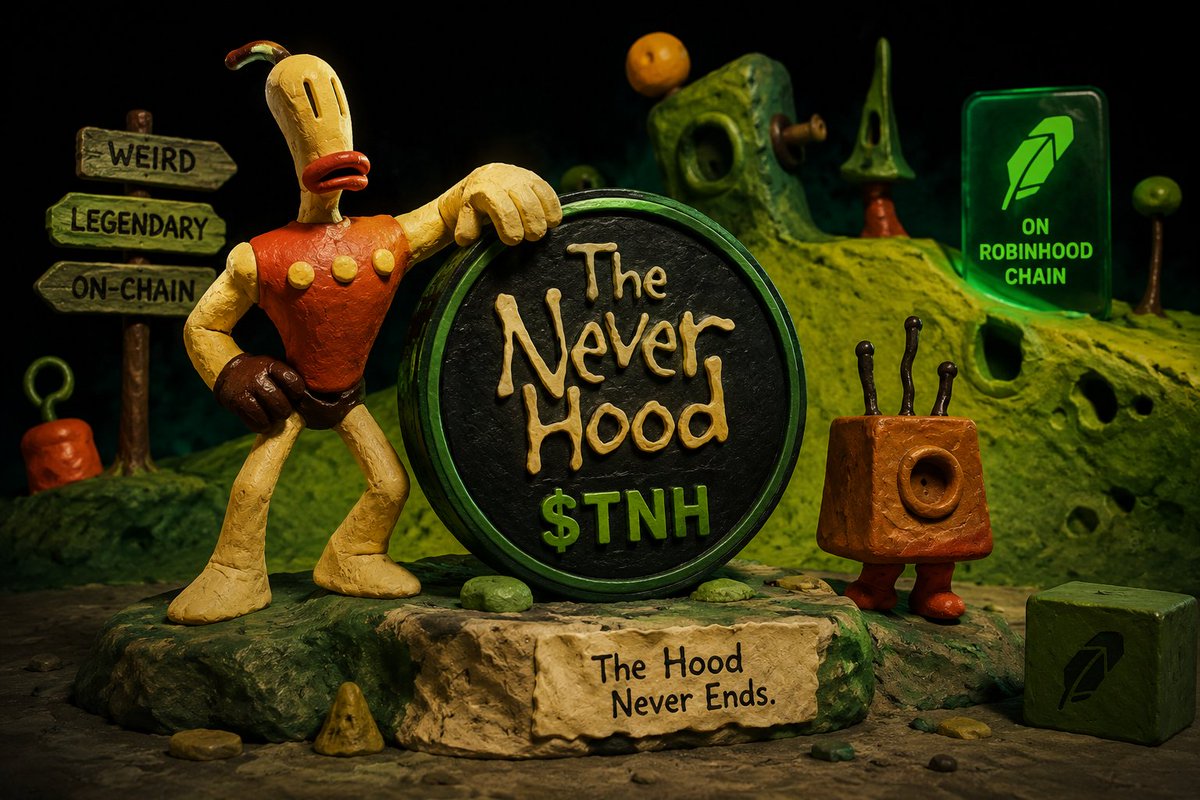thenever_hood's tweet photo. @MEADGod The clay world deserves a new home. 💚
Let's push $TNH to graduation on @ponsdotfamily .
Every buy, every holder, every repost brings us one step closer. 🚀

The NeverHood
$TNH on Robinhood Chain.
Ca : 0x206f67ef4c763eacc71f1202a99edfe5c2c08e55

Buylink : https://t.co/JmUnhsm96r https://t.co/voGkDBkOc2