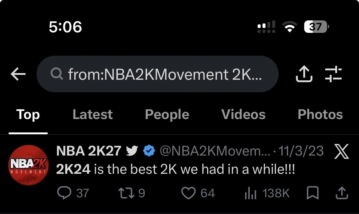 wsglastin's tweet photo. @NBA2KMovement Yall say this every  time (saying this as a person who has 30 hours on 2k26 and only has one 2k game, but still. https://t.co/yebsxQvuvG