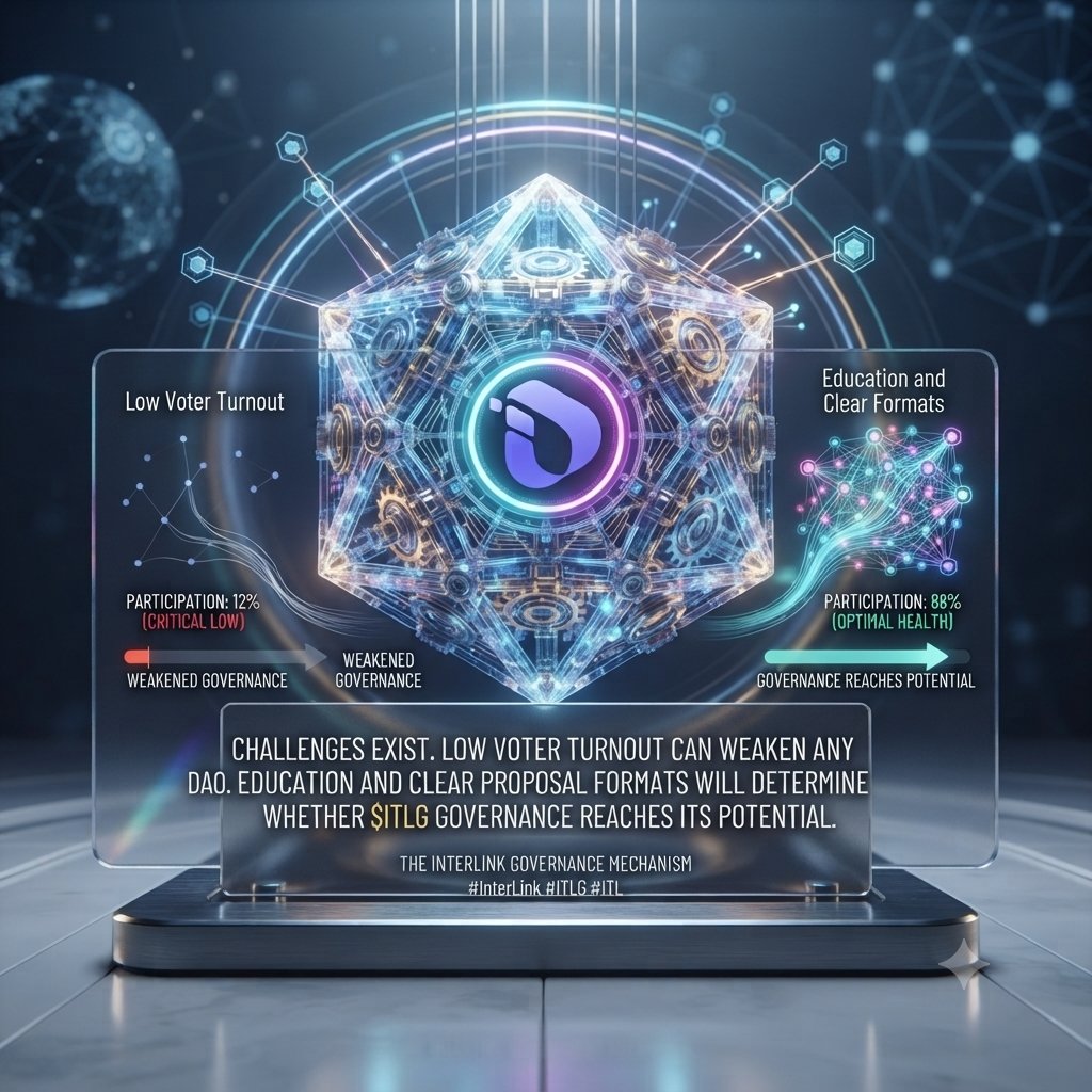 BBukch42285's tweet photo. Challenges exist. Low voter turnout can weaken any DAO. Education and clear proposal formats will determine whether $ITLG governance reaches its potential.
#InterLink #ITLG #ITL https://t.co/0HB9nvqg7r