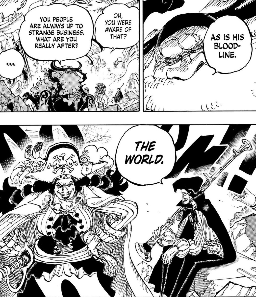 Sauron000003578's tweet photo. Barbe noire est le seul qui a un plan pour faire tomber Imu
Et c’est le seul à pouvoir contre son fdd 
#ONEPIECE1189 https://t.co/tx9dO6f83Z