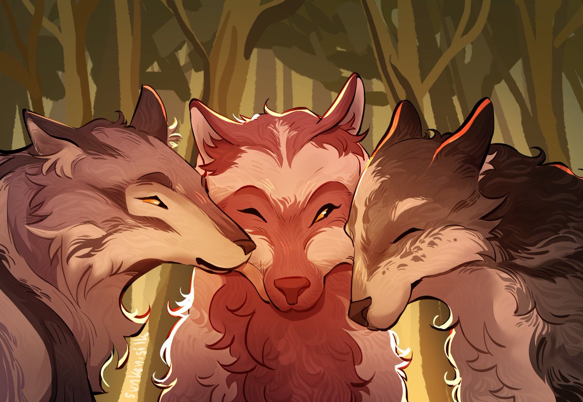 sunken_silk's tweet photo. werewolf polytrix comm for @TheRustyAce ! https://t.co/zIN1wgbVtK