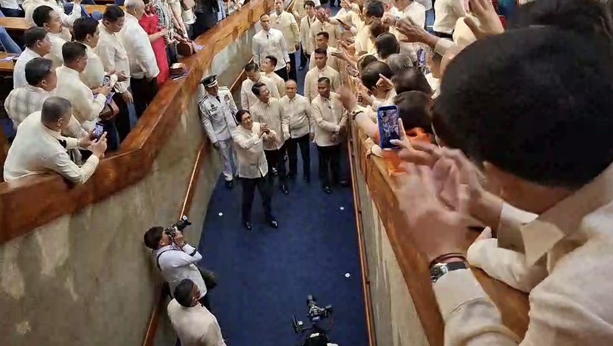 HansLeoCacdac's tweet photo. Weeks ago, I was called a monkey by a foreign media outlet.

At #SONA2026, I heard a President fighting for my pride and dignity as a Filipino.

For national sovereignty.

Against corruption.

For heightening services for OFWs and their families.

Thank you, Mr. President. https://t.co/Odo0VRlVrl