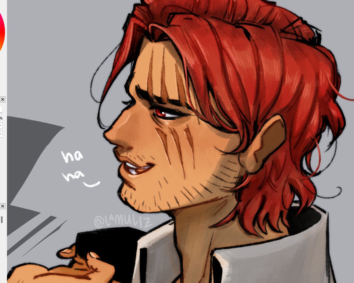 lamuliz's tweet photo. handsome #ONEPIECE〜 #redhairshanks https://t.co/Z7mazwxug4