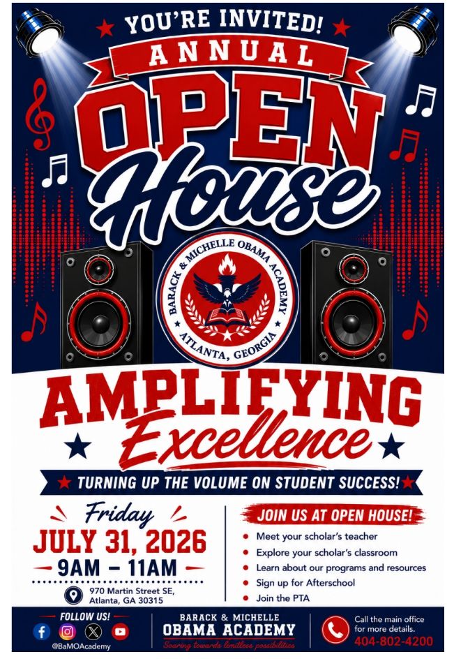 apsBAMOAcademy's tweet photo. #BAMOEagles we are looking forward to seeing you on Friday for open house! Please see flyers for more information. @apsupdate @hey_holloman @apbaldwineds #EaglePride #Atlantapublicschools https://t.co/4wEsqR83hP