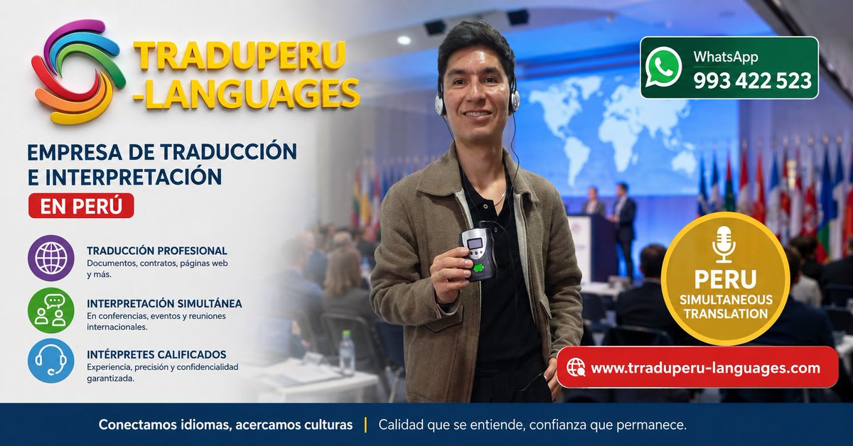 intermusic_pro's tweet photo. Traducción simultánea Lima - Cusco -Trujillo Cel. 993 422 523 https://t.co/WcYwqNNYOr   ++ Traducción simultánea - Iquitos- Pucallpa/ Empresa profesional de traductores para eventos y conferencias Lima - Perú. https://t.co/wAIhPV7Pw2 https://t.co/CdQVlHezpl