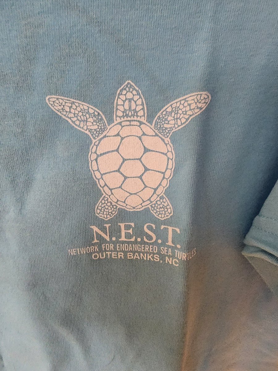 darrell_jake's tweet photo. @dannykanell @DustyDvoracek Great sea turtle story today. I live in Chesapeake VA and my wife is a sea turtle volunteer on Outer Banks. She said you did great. Here is their t-shirt to fundraiser. What guy hasn't related to that. Lol. Let me know if you all want one. Awesome show https://t.co/lBQ5t9HD3p
