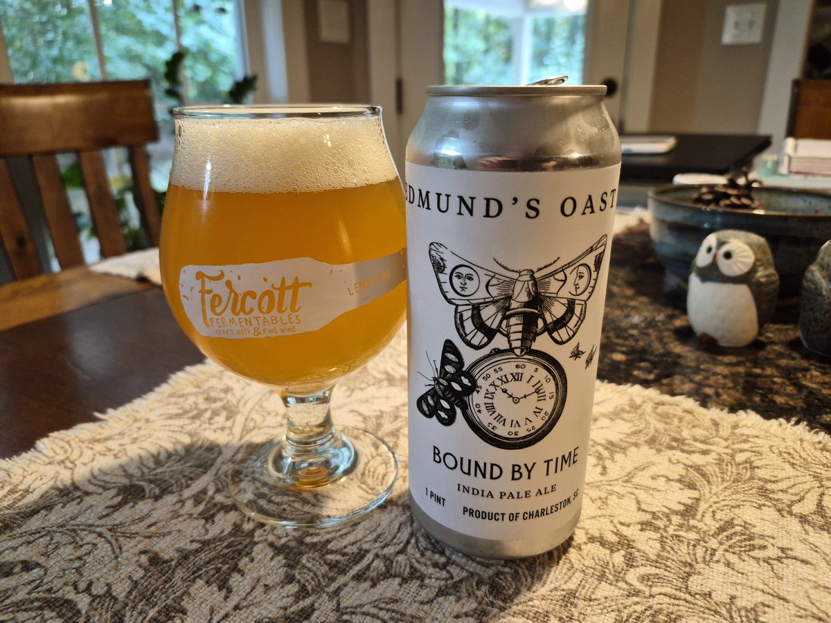 scottvillers's tweet photo. #drinkcheck #scbeer @eobrewingco "Bound By Time" IPA https://t.co/fgaG2EuBD9