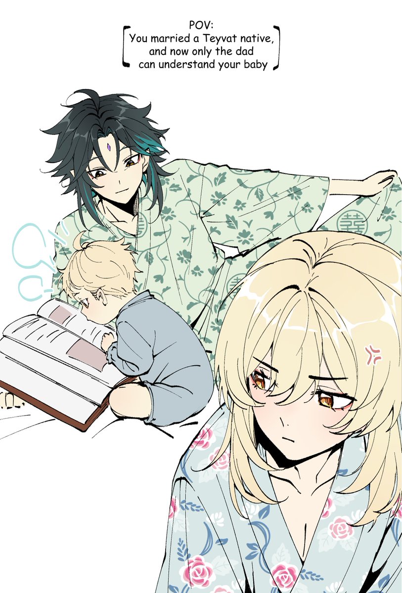 hootaru_u's tweet photo. I don't have any new art to share, so here's something I don't think you've seen before🤔
#XiaoLumi and baby Yuxuan https://t.co/RGEm8Kehxu