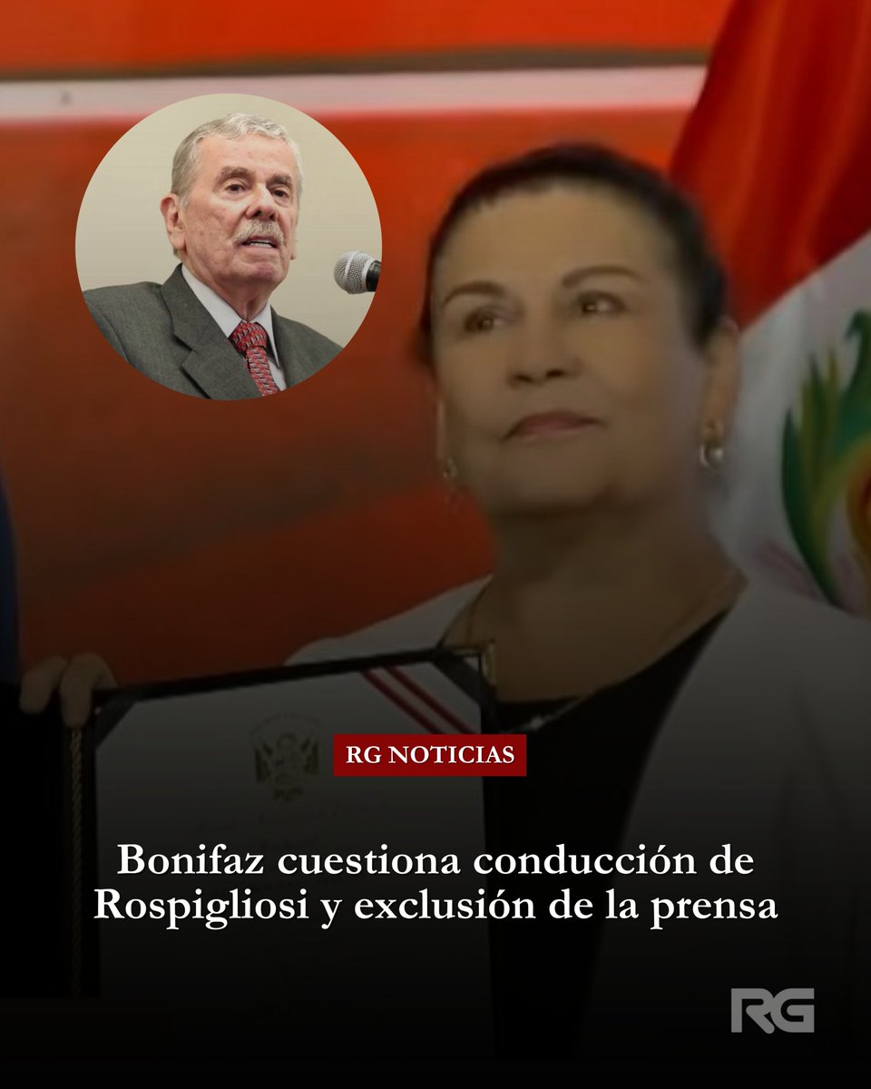 Aderly's tweet photo. #AHORA | La senadora Nora Bonifaz cuestionó la conducción de Fernando Rospigliosi durante la elección de la Mesa Directiva del Senado. Afirmó que no se permitió a la oposición realizar aclaraciones, denunció que se les silenciaba con el timbre y criticó que la prensa no pudiera ingresar al hemiciclo.