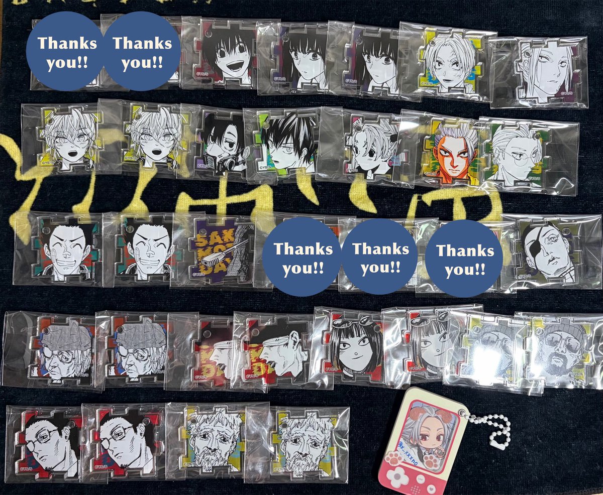 x_xxxno's tweet photo. 【交換譲渡】
サカモトデイズ 展 SAKAMOTODAYS
アクリルパズルコレクション

譲▶︎画像

求▶︎楽、有月、>>鹿島天弓（各1）

最上段 ・・・楽との交換
2段目 ・・・楽or有月or鹿島or天弓との交換
３段目以降・・・定価譲渡◎

郵送のみ📮
お気軽にお声掛けください🙇‍♀️ https://t.co/dwa4LxdjmL