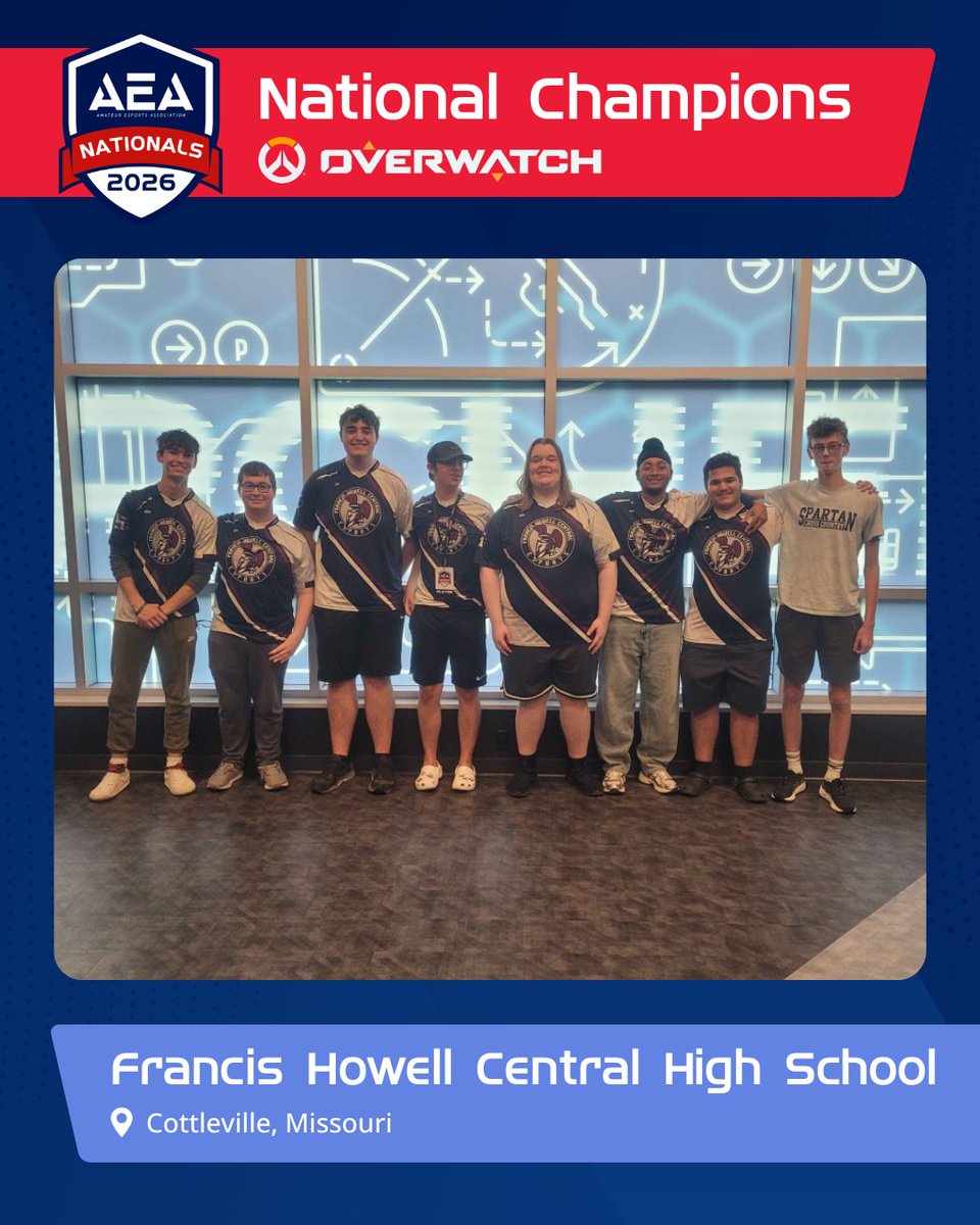 AmateurEsports's tweet photo. CONGRATULATIONS to the 2026 AEA National Tournament winners! Across 5 esports titles, our champions are awarded a total of $4,000 scholarship dollars through their victory in this year's National Tournament. (cont ⬇️) https://t.co/qsD4vSrTdV