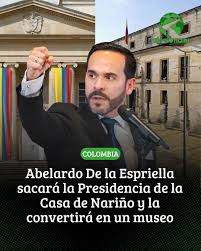 HFCardonaG's tweet photo. "La Casa de Nariño dejará de funcionar como sede del Ejecutivo y se convertirá en un museo"
Abelardo de la Espriella

Todo lo que va a tocar hacer para reconstruir el país después de que se vaya. https://t.co/Kh8NfW2I3x