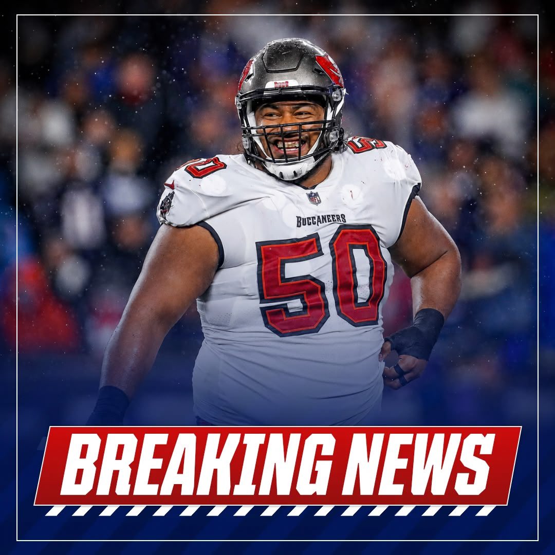 MySportsUpdate's tweet photo. BREAKING: #Bucs 2× Pro Bowl DT Vita Vea has requested a trade out of Tampa Bay. https://t.co/Yp49nJsoii