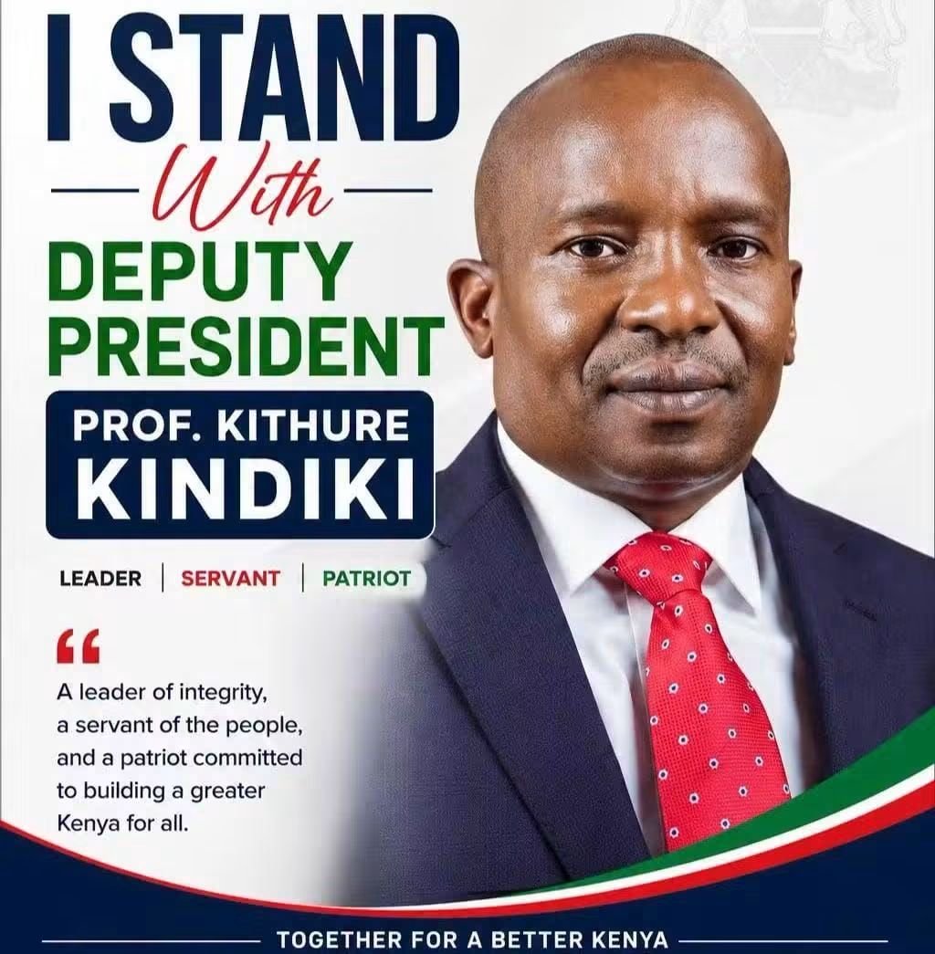 MosesB97's tweet photo. I Stand With Deputy President Prof. Kithure Kindiki

Leadership is best measured by service, integrity, and commitment to the people.

#IStandWithKindiki
#OneKenya
#DevelopmentFirst
#UnityAndProgress

@_KithureKindiki https://t.co/pwsyfOR5wQ
