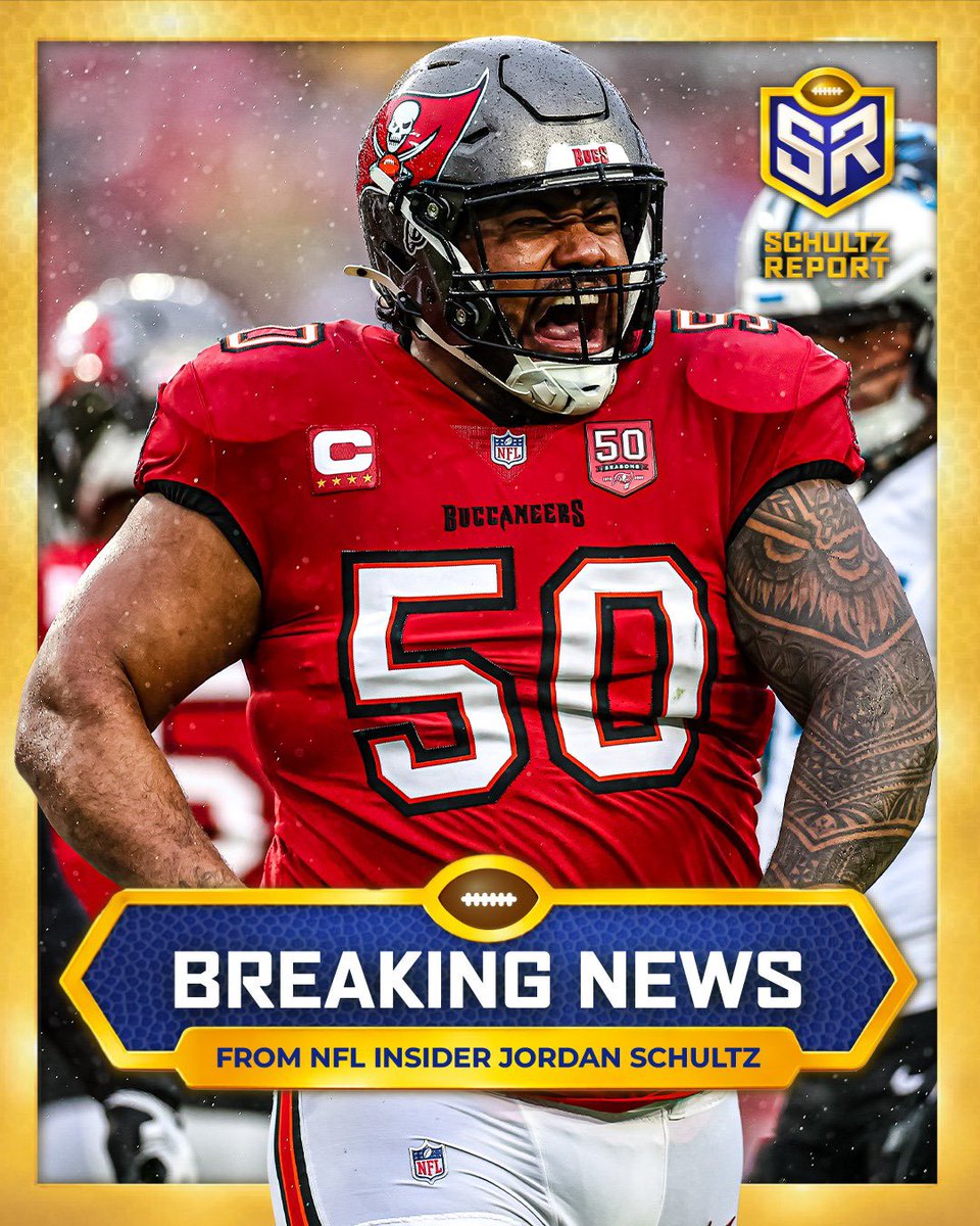 Schultz_Report's tweet photo. Source; Vita Vea has requested a trade from the Bucs. https://t.co/8lCG4uszpY