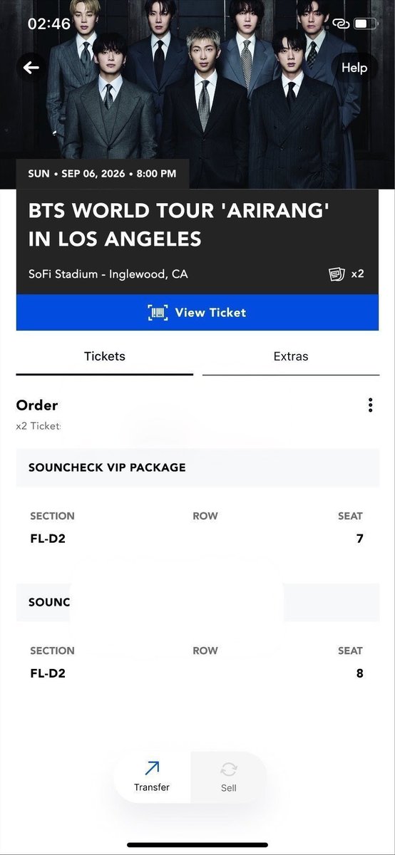 itsss_dawglous's tweet photo. ARMYs💜
WTS 2x SoundCheck VIP BTS Los Angeles Tickets
BTS WORLD TOUR ARIRANG
📍#SoFi Stadium #Inglewood , CA
🗓️ Sunday, Sept. 6
Face value!
New York x #Jhope x #BANGTAN x JM x #dynamite x #bts normal x #taehyung x LA x #MetLife X Jungkook
#BTS_NORMAL #BTS #BTS_ARIRANG https://t.co/UJZJhbvUXo