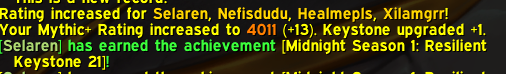 Kieldon1's tweet photo. This was by far the most stressful shit I've ever attempted in wow.

Two months ago I decided I should find a mythic guild and I've met some amazing people who made me realize how fun the game actually can be. It made me improve and now I finally got my 4k on off meta spec. ❤️ https://t.co/pAEjCFejuK