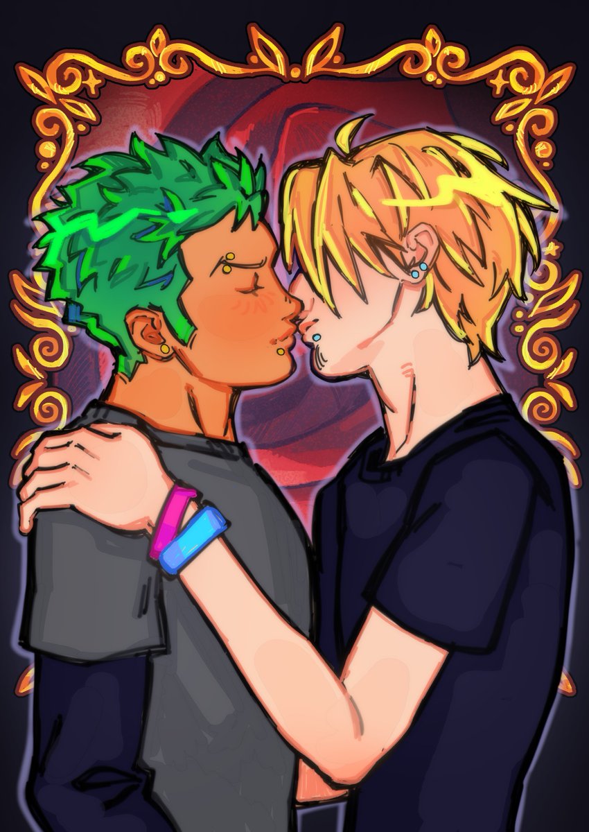vampyrebug's tweet photo. just kiss already #sanzo #onepiece https://t.co/sDyLiGMwgo