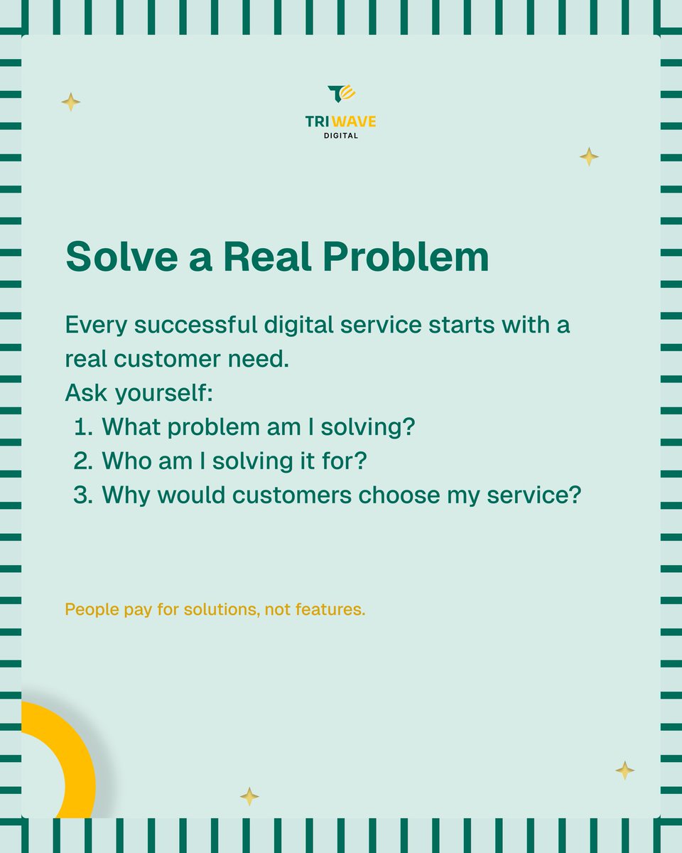 Triwave_digital's tweet photo. What separates a good digital service from a great one?
It's not just the technology, it's the experience, the value it delivers, and the trust it builds.
Swipe through to discover 5 key factors that make digital services successful and keep customers coming back. https://t.co/7Tc9G6lAGQ