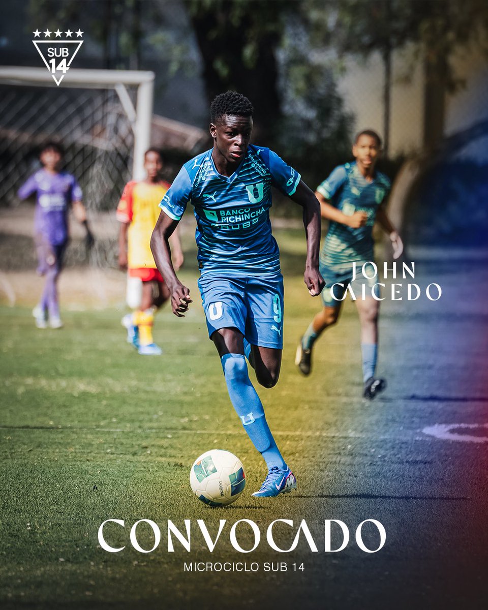 Formativas_LDU's tweet photo. Nuestros convocados para el microciclo de la Selección Sub-14. 🇪🇨⚽

¡Felicitaciones! A seguir representando con orgullo nuestra cantera alba. 🤩

#VamosLIGA #CastaDeCampeón #FormativasLDU https://t.co/l7egx4Uwr1