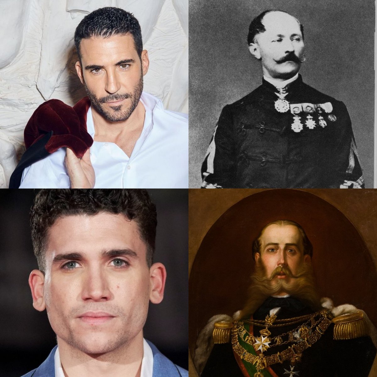 lucidtini's tweet photo. Critican mucho a Belinda de que no se parece a Carlota pero seguramente Miguel Ángel Silvestre es idéntico a Alfred van der Smissen y Jaime Lorente a Maximiliano de Habsburgo, no? 😹 Siempre queriendo menospreciar a Beli pero ella ganando como siempre y saliendo en todos lados 💋 https://t.co/GRCVvXfTgE