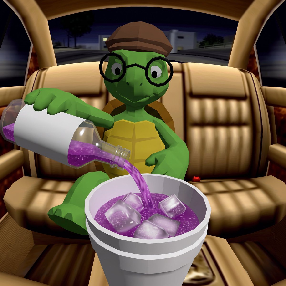 TobyTheTurtleRh's tweet photo. Most turnt turtle on the blockchain https://t.co/ckWof9qMtk