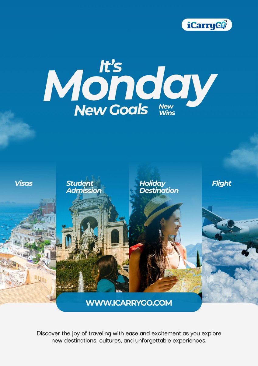 icarrygo's tweet photo. It’s Monday. It’s a new week to chase new goals and be productive. https://t.co/irBzU2Zjdp