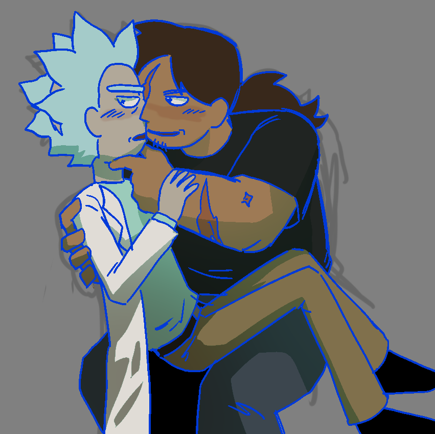 squashsquito's tweet photo. oc x canon rick . licking  my screeen https://t.co/MI0Jd5EWEQ