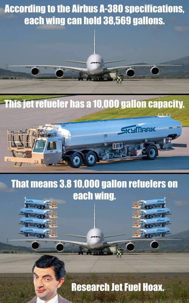 benwehrman's tweet photo. Visualization of the Airbus A-380, and the amount of fuel it's supposed to be holding in those skinny little wings 🤔 https://t.co/1kA25IACC1