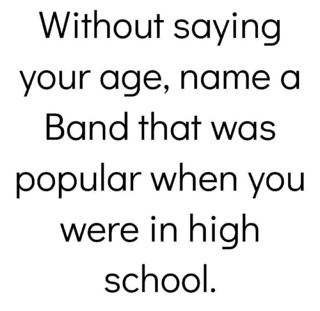 TheRealDudja's tweet photo. What band was it for you? https://t.co/obOd2II2t3