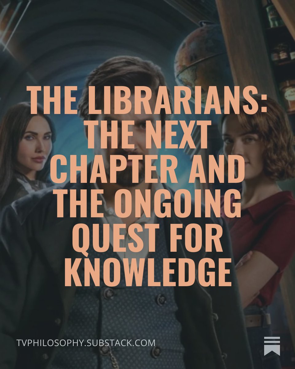 HeardAndrew's tweet photo. With the new season coming out, I'm resharing my piece from a few weeks ago about the show. Always good to have more @Dean_Devlin stuff out there.

https://t.co/JXv8GvpOrn

#TheLibrarians #TheLibrariansTNC #philosophy #TVseries https://t.co/h7Vbq2dk4C