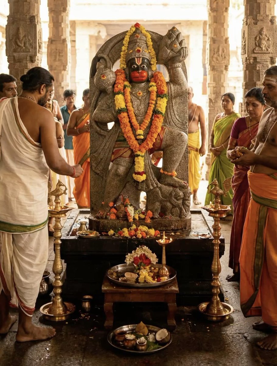 AtivAb's tweet photo. हनुमान जी की इस दिव्य प्रतिमा 
के दर्शन मात्र से मन को शांति मिलती है
भक्तों का यह श्रद्धा-भाव, दीपक की ज्योति
फूलों की सुगंध… सब कुछ बता रहा है कि 
जहाँ हनुमान जी विराजमान हैं, वहाँ भय, 
चिंता और संकट का कोई स्थान नहीं।
जब जब संकट आए, हनुमान जी याद आए…
      जय हनुमान ज्ञान गुन सागर