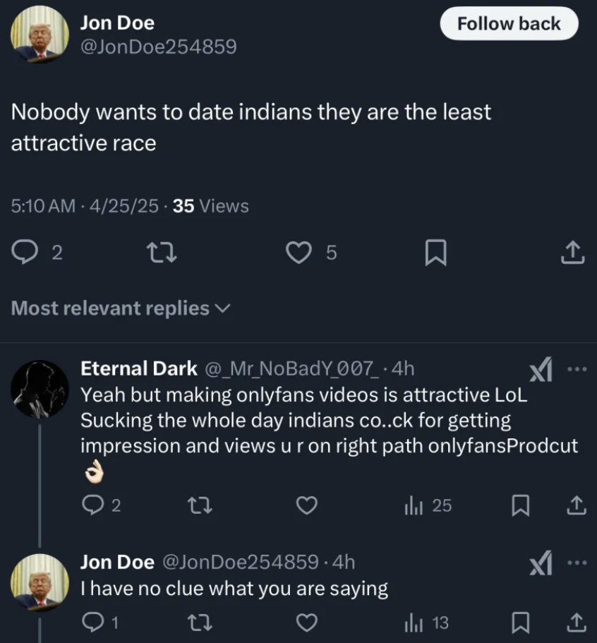 IzzatStatus's tweet photo. Jeets lose most fights online simply because no one can understand what the fuck they are saying. https://t.co/7MmyOcMkzO