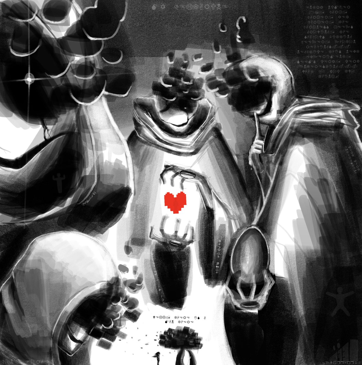 PWarrior73's tweet photo. I finally drew the man who appeared in my dreams
#DELTARUNE #gaster https://t.co/5TW8bK9HT5