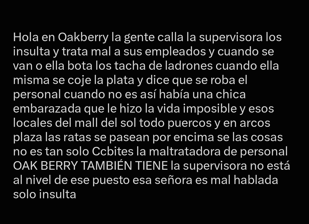 AccinLibertari1's tweet photo. #OakBerry #Guayaquil #Samborondon #MallDelSol https://t.co/dlYuhKPHHA