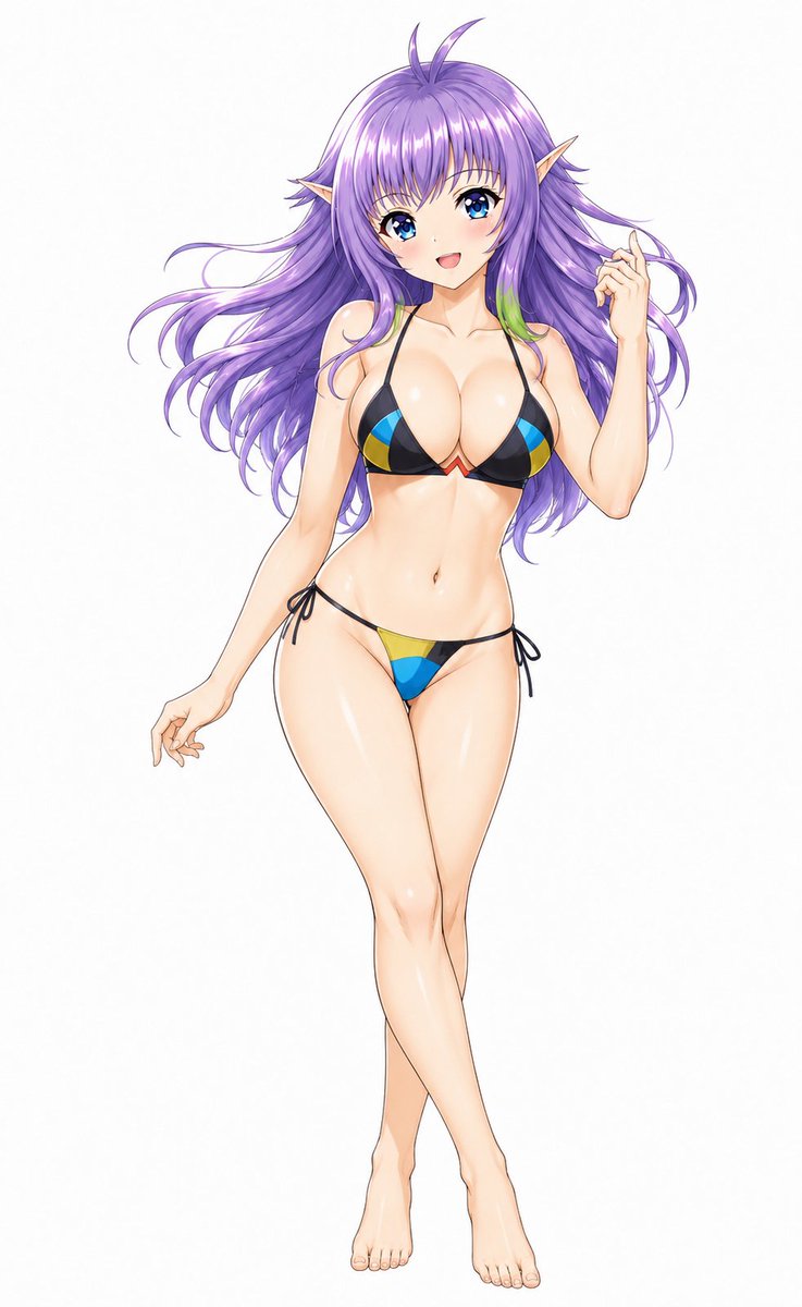 mani_illust5's tweet photo. マティウス・アニーちゃんの水着姿(ChatGPTより) https://t.co/9uhNgau2l3