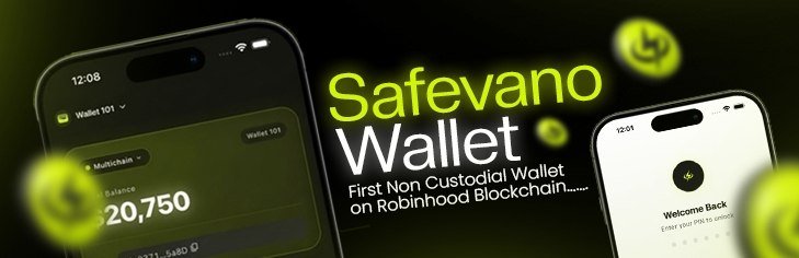Safevano's tweet photo. The first premium self-custody wallet on Robinhood Chain .. https://t.co/FWB9irgpCQ