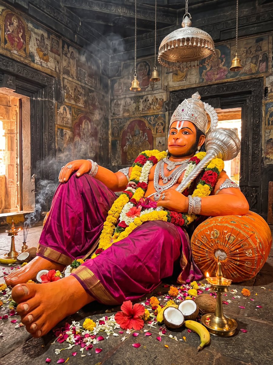 immortaldharma's tweet photo. Mahaveer Hanuman Ji is the symbol of fearless faith. 🔥 https://t.co/h7V9i8Twbe