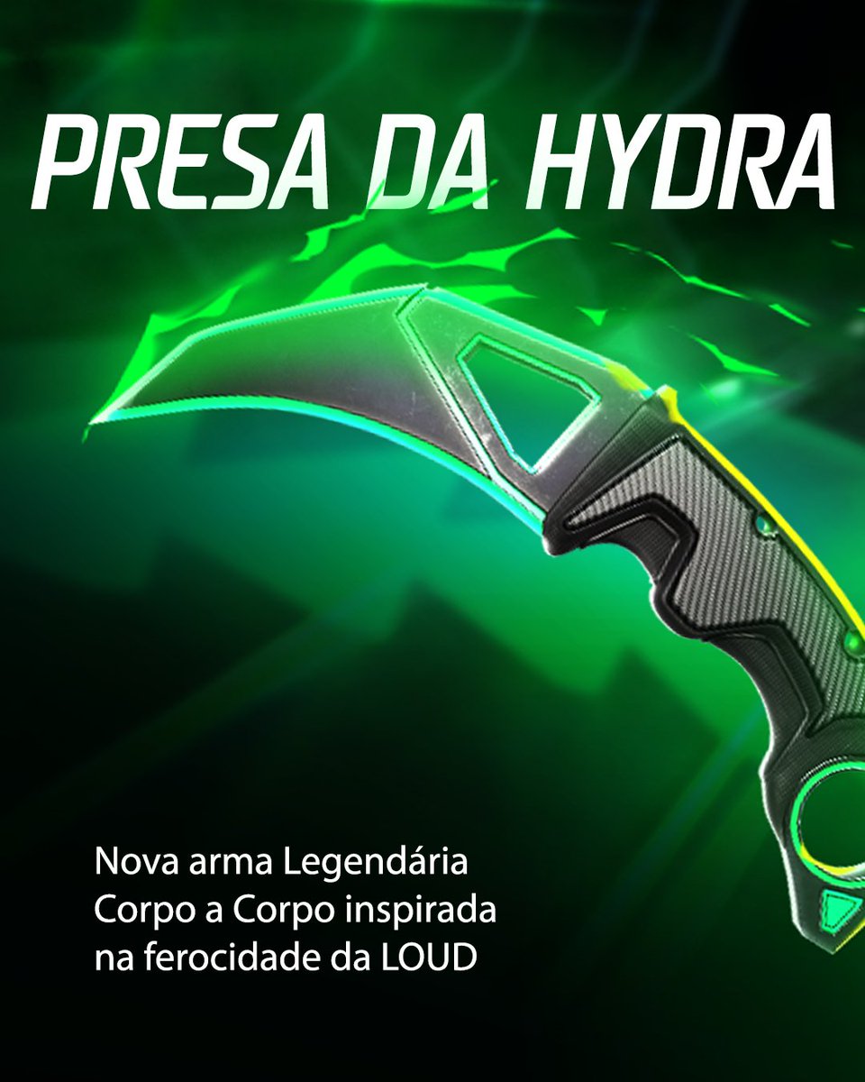 PrimeRushGG's tweet photo. - PRESA DA HYDRA: nova arma corpo a corpo inspirada na LOUD
- Missões valendo itens exclusivos
- Pacotes com itens especiais no precinho
- Melhoras e ajustes em nossas armas https://t.co/WgVjrhSprE