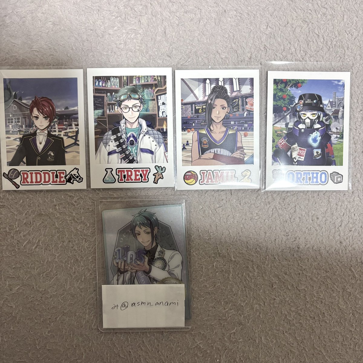 asmn_anami's tweet photo. 交換 ツイステ クラブウェア ランダムカード 

譲 リドル トレイ ジャミル オルト

求 ジェイド

郵送のみ
お気軽にお声掛けください🙇🏻‍♀️ https://t.co/QhTnfHSHMB