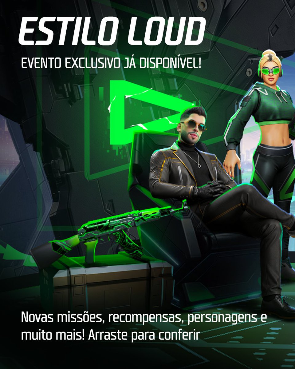 PrimeRushGG's tweet photo. - Lobby exclusivo com todas as informações e missões do evento
- Todas as Camisas Jersey da LOUD
- Missão logue e ganhe: entre 7 dias seguidos no jogo e ganhe recompensas exclusivas! https://t.co/4EV5QXvJNg