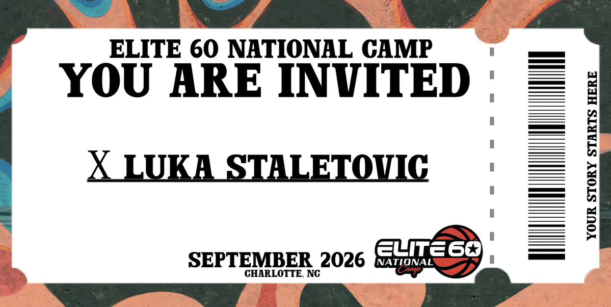 StellarHoops's tweet photo. Class of 2028 6’5 Illinois Future (IL) Luka Staletovic has been INVITED to the Elite 60 National Camp. https://t.co/sC1mpBuMoc