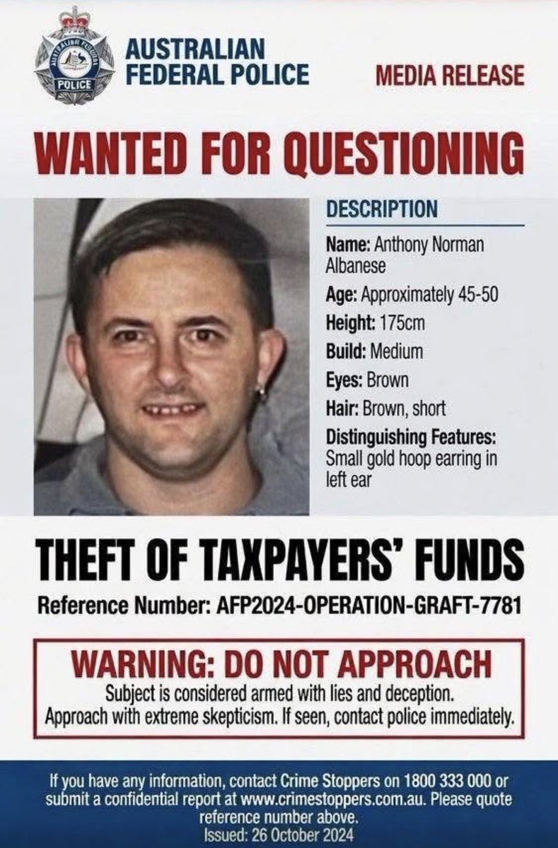 ShaneAustin67's tweet photo. @AlboMP https://t.co/eosr44Xthp