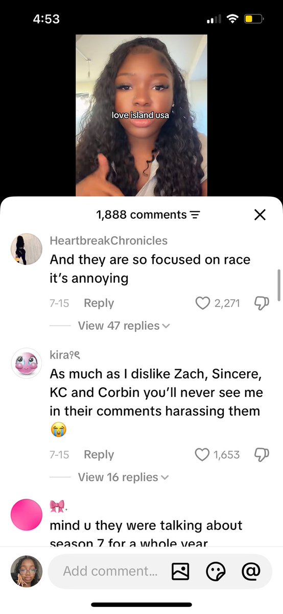 419err's tweet photo. The more I think about it, the less I care about Love Island UK viewers whining over their winners. Weren’t y’all just on your high horse a few weeks ago calling Love Island USA fans “race obsessed” for caring about race? Lay in the bed you made. https://t.co/jiH7QycUEb