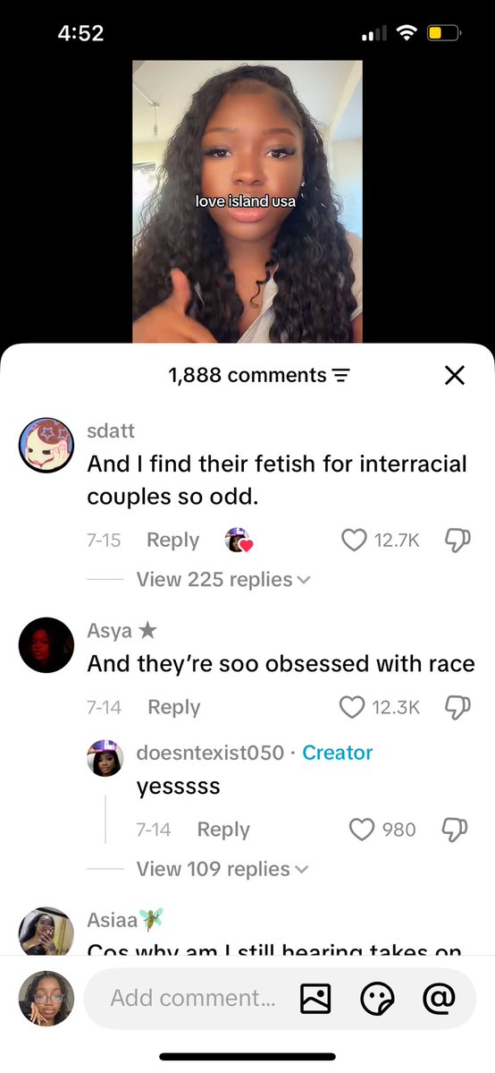 419err's tweet photo. The more I think about it, the less I care about Love Island UK viewers whining over their winners. Weren’t y’all just on your high horse a few weeks ago calling Love Island USA fans “race obsessed” for caring about race? Lay in the bed you made. https://t.co/jiH7QycUEb