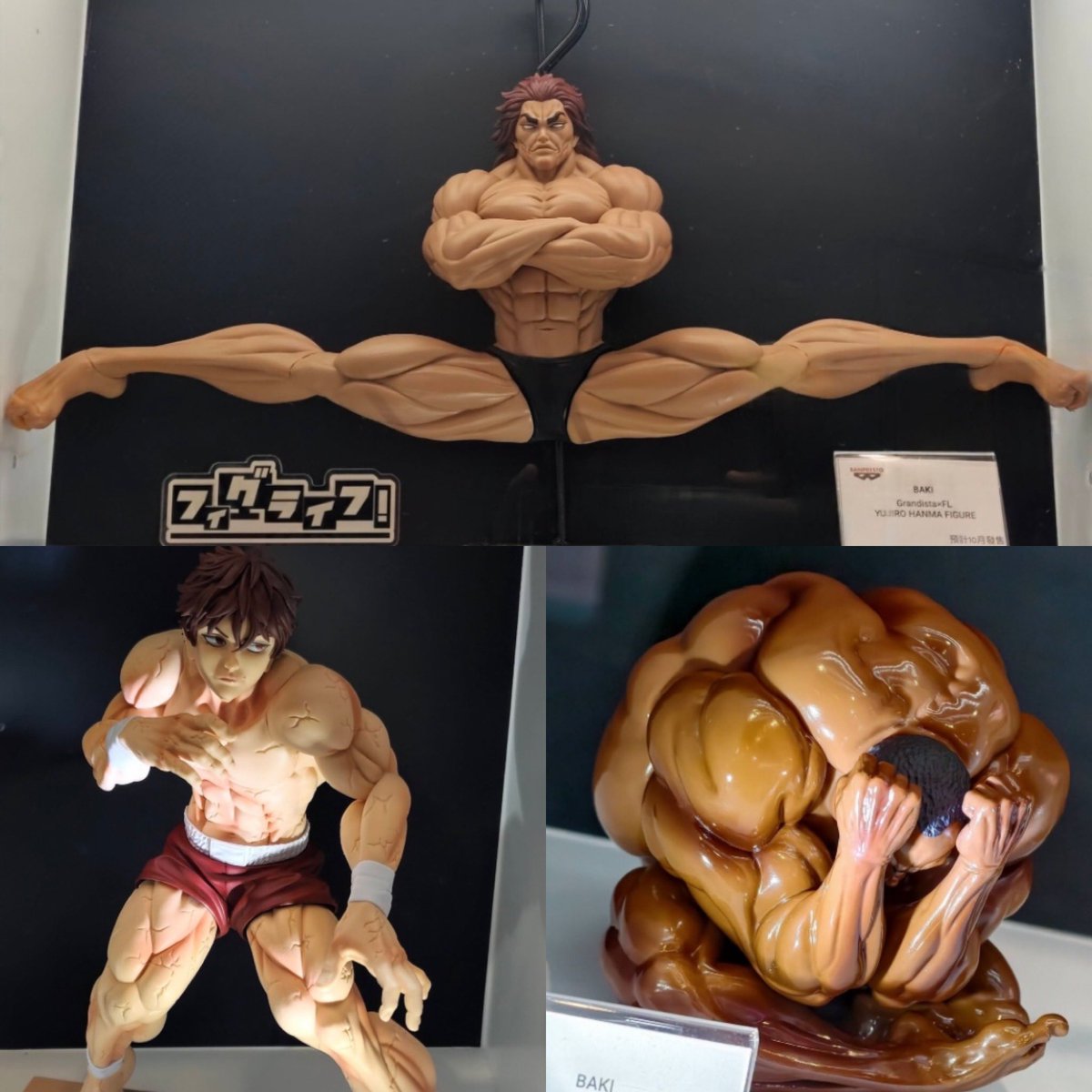 k42wKKihKBGTvXv's tweet photo. 2026年10月発売最新プライズ
刃牙 Grandista×フィグライフッッ!! 範馬勇次郎-強くなりたくば吊るせッッ-

2026年9月発売最新プライズ
刃牙「これって……ッッ 球体……………!!! 」フィギュアッッ!!

2026年8月発売最新プライズ
刃牙 Grandistaッッ!!-HANMA BAKI-
2026年8月25日（火）より順次登場予定

海外イベントにて展示されています！

#最新情報　#フィギュア
